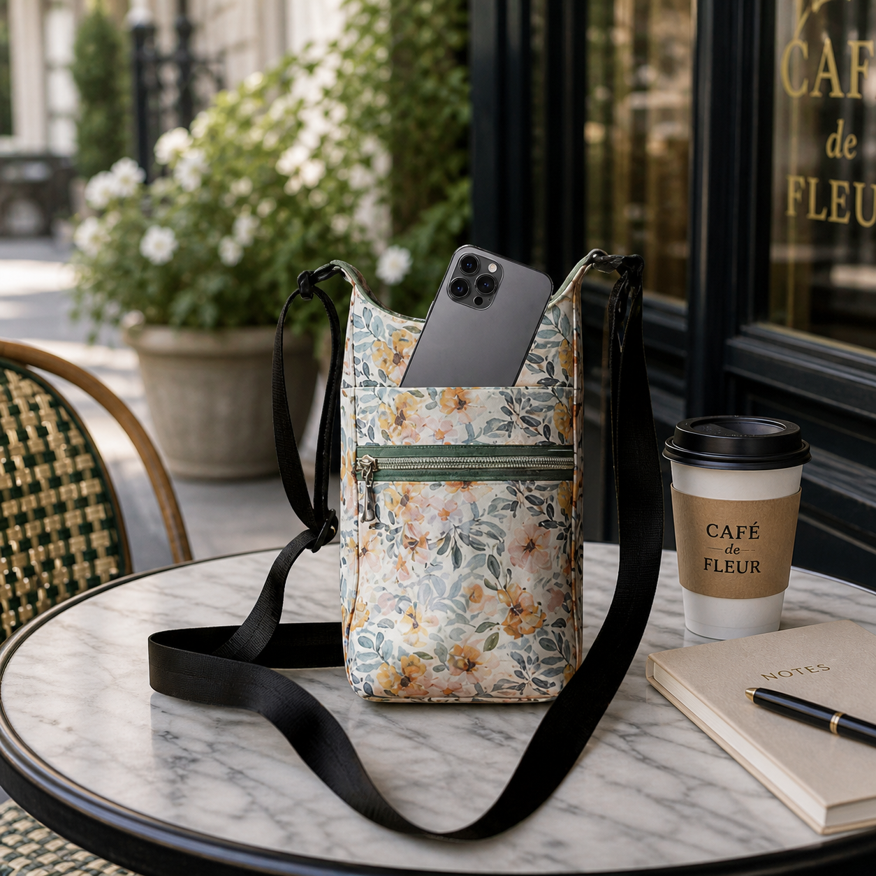 H2O 2GO Crossbody Bag - Morning Petals