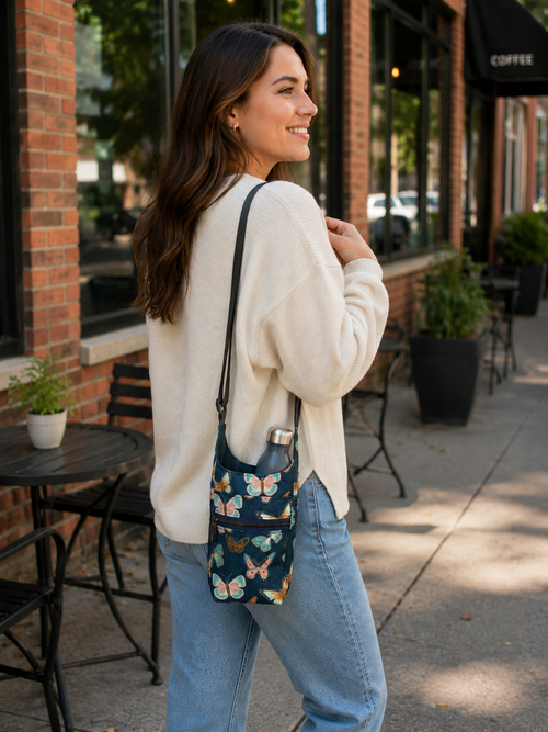 H2O 2GO Crossbody Bag - Blue Butterflies