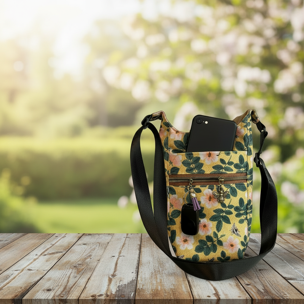 Bag on cafe table - spring vibes