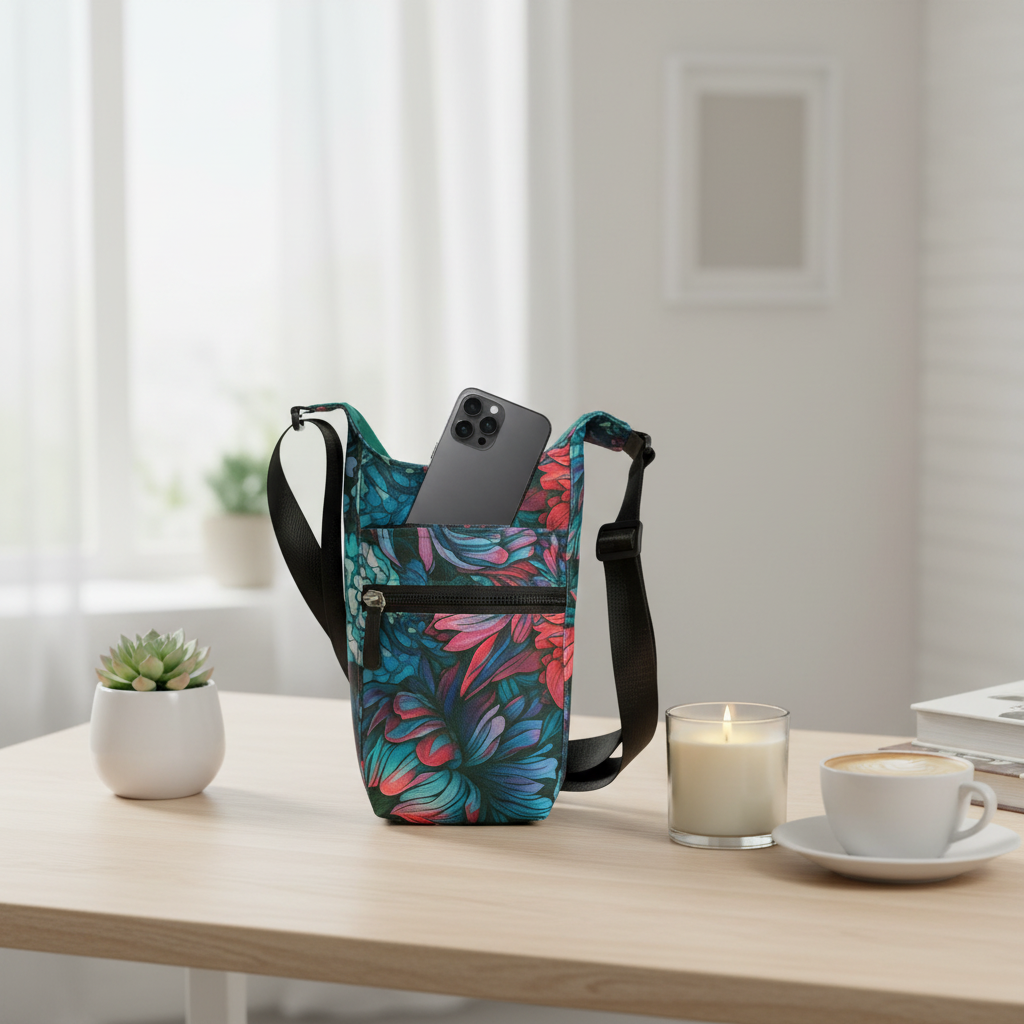 Moolit Peonies Bag on Desk Lifestyle