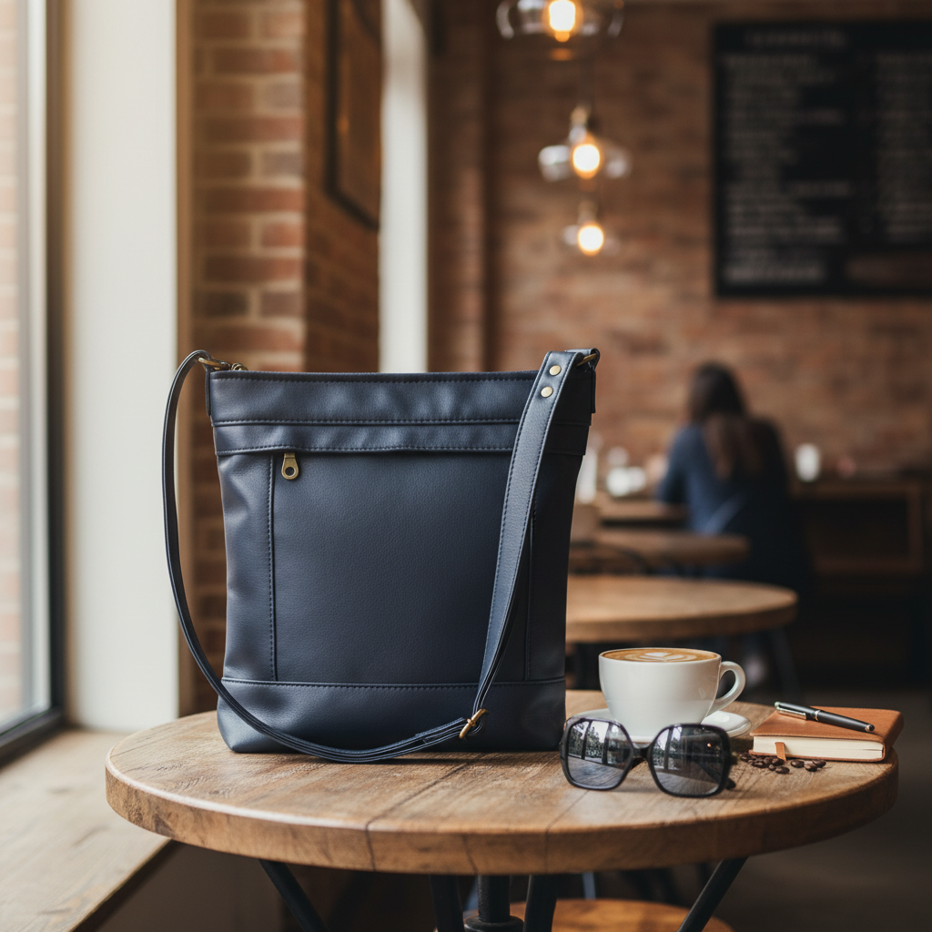 Navy Crossbody Bag - Café Lifestyle
